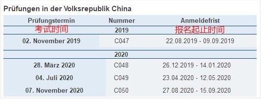 2020年德福TestDaF考试时间安排与报名方式